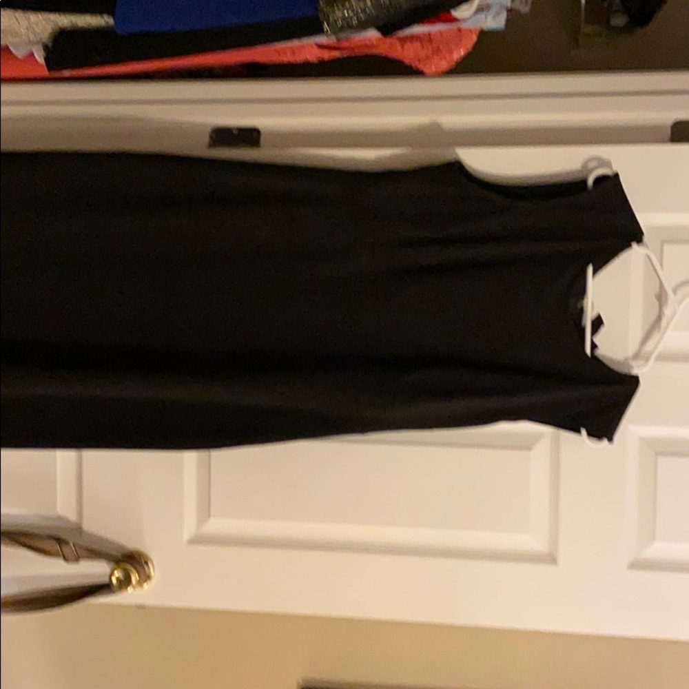 Black sheath dress